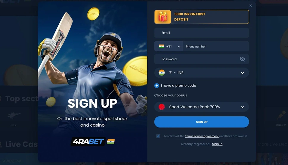 4Rabet Betting Website.